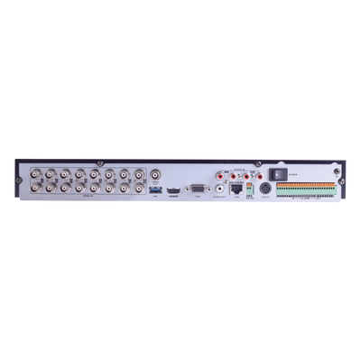 HIKVISION - DVR/NVR 18 Canales (16+2) / 16 Canales Turbo HD hasta 2 Megapixeles / 2 Canales IP hasta 2 Megapixeles / Compresión de video avanzada / Hik-Connect P2P / Video análisis / Salida de video 4K / Entradas y Salidas de Audio y Alarma