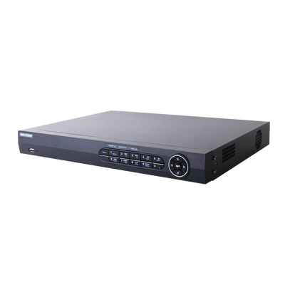 HIKVISION - DVR/NVR 18 Canales (16+2) / 16 Canales Turbo HD hasta 2 Megapixeles / 2 Canales IP hasta 2 Megapixeles / Compresión de video avanzada / Hik-Connect P2P / Video análisis / Salida de video 4K / Entradas y Salidas de Audio y Alarma