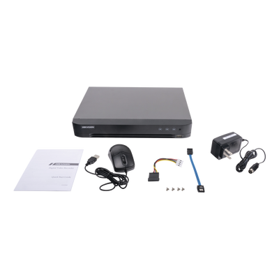 HIKVISION - DVR 2 Megapixel (1080p) Lite / 32 Canales TURBOHD + 2 Canales IP / 2 Bahías de Disco Duro / 1 Canal de Audio / Vídeo Análisis