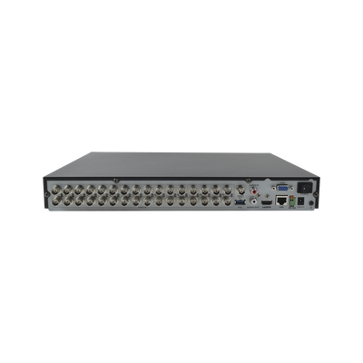 HIKVISION - DVR 32 Canales TURBOHD + 8 Canales IP / 4 Megapixel / 2 Bahías de Disco Duro / 1 Canal de Audio / Videoanálisis