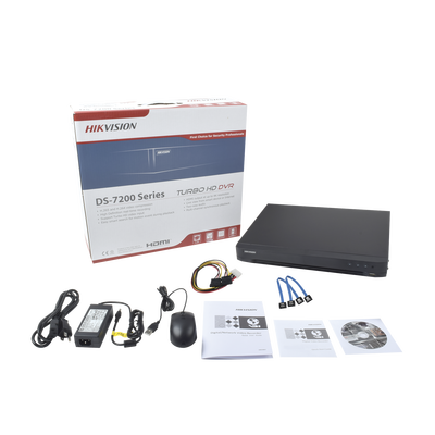 HIKVISION - DVR 32 Canales TURBOHD + 8 Canales IP / 4 Megapixel / 2 Bahías de Disco Duro / 1 Canal de Audio / Videoanálisis