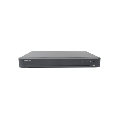 HIKVISION - DVR 32 Canales TURBOHD + 8 Canales IP / 4 Megapixel / 2 Bahías de Disco Duro / 1 Canal de Audio / Videoanálisis
