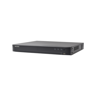 HIKVISION - DVR 32 Canales TURBOHD + 8 Canales IP / 4 Megapixel / 2 Bahías de Disco Duro / 1 Canal de Audio / Videoanálisis