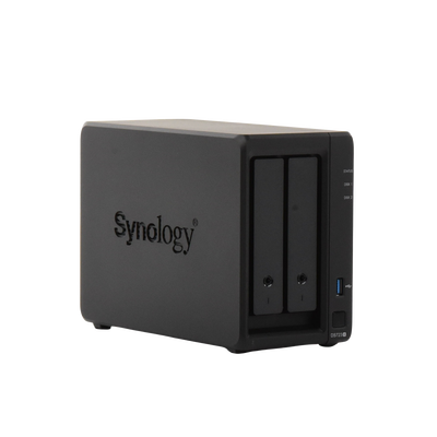 SYNOLOGY - Servidor NAS de 2 Bahías (Expandible a 7 Bahías) / Hasta 126 TB / Servicio Nube Gratis (P2P) / Administración Remota y Respaldo Programado