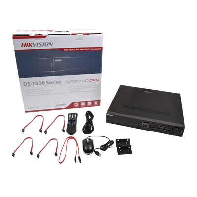 HIKVISION - DVR/NVR PENTÁBRIDO 18 Canales / 16 Canales Turbo HD 3MP / Cámaras IP Seleccionables / Compresión H.265 - H.264+ / P2P Hik-Connect / Video análisis / Salida de video 4K / Entradas y Salidas de Audio y Alarma