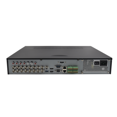 HIKVISION - DVR/NVR PENTÁBRIDO 18 Canales / 16 Canales Turbo HD 3MP / Cámaras IP Seleccionables / Compresión H.265 - H.264+ / P2P Hik-Connect / Video análisis / Salida de video 4K / Entradas y Salidas de Audio y Alarma
