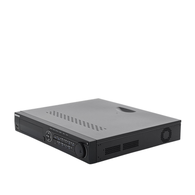 HIKVISION - DVR 16 Canales TurboHD + 16 Canales IP/ 8 Megapixel/ 4 Bahías de Disco Duro / 4 Canales de Audio / Videoanalisis / 16 Entradas de Alarma / Arreglo RAID / Soporta POS