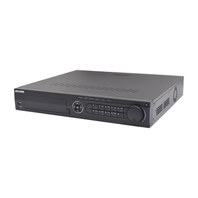 HIKVISION - DVR 24 Canales TURBOHD + 8 Canales IP /2 Megapixel / 4 Bahías de Disco Duro / 4 Canales de Audio / 16 Entradas de Alarma