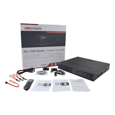 HIKVISION - DVR 8 Megapixel / 32 Canales TURBOHD + 16 Canales IP / 4 Bahias de Disco Duro / 4 Canales de Audio / Videoanalisis / 16 Entradas de Alarma / Arreglo RAID
