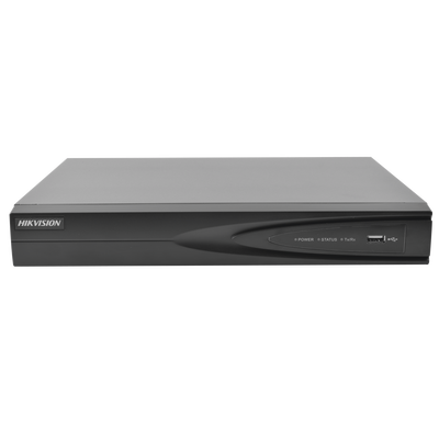 HIKVISION - NVR 8 Megapixel (4K) / 4 canales IP / Soporta Cámaras con AcuSense / 1 Bahía de Disco Duro / 4 Puertos PoE+ / Salida de vídeo 4K / Videoanaliticos
