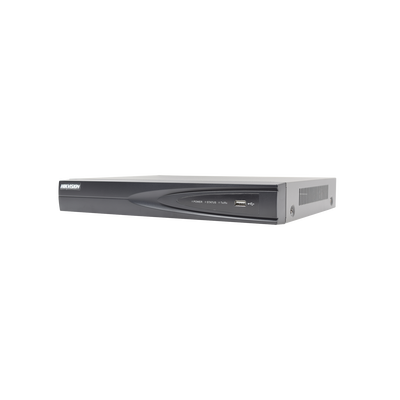 HIKVISION - NVR 8 Megapixel (4K) / 4 canales IP / Soporta Cámaras con AcuSense / 1 Bahía de Disco Duro / 4 Puertos PoE+ / Salida de vídeo 4K / Videoanaliticos