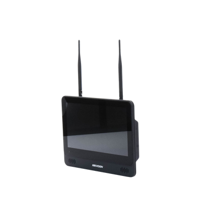 HIKVISION - NVR 4 Megapixel / Pantalla LCD 11.6" / 4 canales IP / 1 Bahía de Disco Duro / 2 Antenas Wi-Fi / Salida de Vídeo Full HD