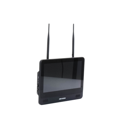 HIKVISION - NVR 4 Megapixel / Pantalla LCD 11.6" / 4 canales IP / 1 Bahía de Disco Duro / 2 Antenas Wi-Fi / Salida de Vídeo Full HD