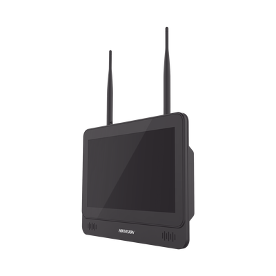 HIKVISION - NVR 4 Megapixel / Pantalla LCD 11.6" / 4 canales IP / 1 Bahía de Disco Duro / 2 Antenas Wi-Fi / Salida de Vídeo Full HD