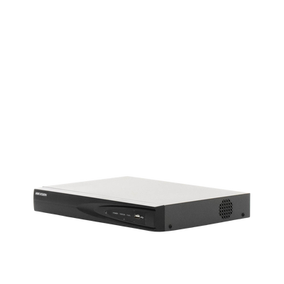 HIKVISION - NVR 8 Megapixel (4K) (Compatible con Cámaras ACUSENSE) / 4 canales IP / 4 Puertos PoE+ / 1 Bahía de Disco Duro / Salida de Vídeo en 4K / 300 Metros PoE Modo Extendido