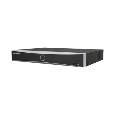 HIKVISION - [Acusearch] NVR 12 Megapíxel (4K) / 4 canales IP / 4 Puertos PoE+ / Reconocimiento Facial / AcuSense (Evita Falsas Alarmas) / 1 Bahías de Disco Duro / HDMI en 4K / 300 Metros PoE Modo Extendido