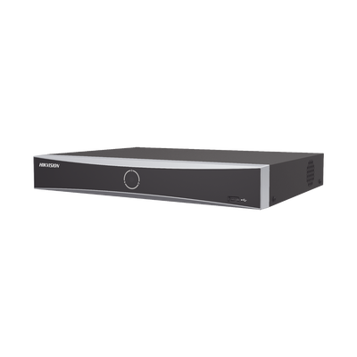 HIKVISION - NVR 12 Megapíxel (4K) / 8 canales IP / 8 Puertos PoE+ / Reconocimiento Facial / AcuSense (Evita Falsas Alarmas) / 1 Bahías de Disco Duro / HDMI en 4K