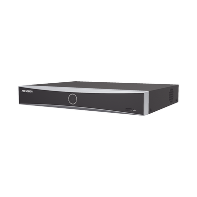 HIKVISION - NVR 12 Megapíxel (4K) / 8 canales IP / 8 Puertos PoE+ / Reconocimiento Facial / AcuSense (Evita Falsas Alarmas) / 1 Bahías de Disco Duro / HDMI en 4K