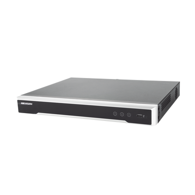 HIKVISION - NVR 8 Megapixel (4K) / 16 canales IP / 16 Puertos PoE+ / Soporta Cámaras con AcuSense / 2 Bahías de Disco Duro / Switch PoE 300 mts / HDMI en 4K