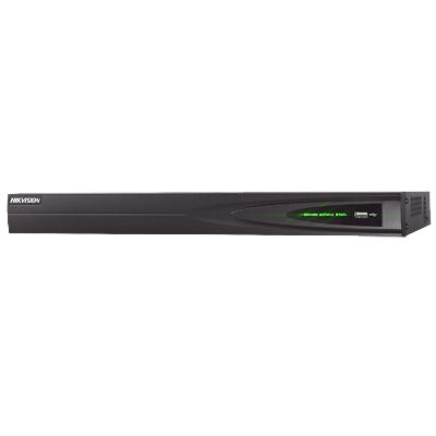 HIKVISION - NVR 16 Canales IP + 8 Puertos PoE de 15.4W / 1 Canal de Audio Bidireccional.HDMI, VGA.