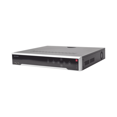 HIKVISION - NVR 8 Megapixel (4K) / 16 canales IP /16 Puertos PoE+ / Soporta Cámaras con AcuSense / 4 Bahías de Disco Duro / Switch PoE 300 mts / HDMI en 4K