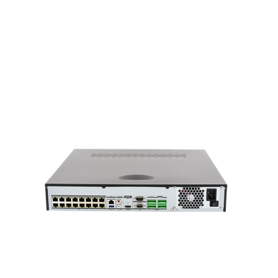 HIKVISION - NVR 12 Megapixel (4K) / 16 canales IP / 16 Puertos PoE / Soporta Cámaras con AcuSense / 4 Bahías de Disco Duro / Switch PoE / HDMI en 4K