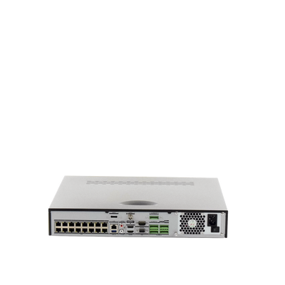 HIKVISION - [Doble Poder de Decodificación] NVR 32 Megapixel (8K) / 16 Canales IP / 16 Puertos PoE+ / AcuSense / ANPR / Conteo de Personas / Heat Map / 4 Bahías de Disco Duro  / HDMI en 8K / Soporta POS / Alarmas I/O / Smart  Search