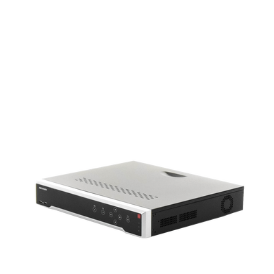 HIKVISION - [Doble Poder de Decodificación] NVR 32 Megapixel (8K) / 16 Canales IP / 16 Puertos PoE+ / AcuSense / ANPR / Conteo de Personas / Heat Map / 4 Bahías de Disco Duro  / HDMI en 8K / Soporta POS / Alarmas I/O / Smart  Search