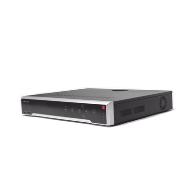 HIKVISION - NVR 8 Megapixel (4K) / 32 canales IP / 16 Puertos PoE+ / Soporta Cámaras con AcuSense / 4 Bahías de Disco Duro / Switch PoE 300 mts / HDMI en 4K / Videoanaliticos