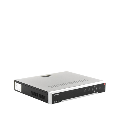 HIKVISION - [Doble Poder de Decodificación] NVR 32 Megapixel (8K) / 32 Canales IP / 16 Puertos PoE+ / AcuSense / ANPR / Conteo de Personas / Heat Map / 4 Bahías de Disco Duro  / HDMI en 8K / Soporta POS / Alarmas I/O / 2 Salidas HDMI / Smart Search