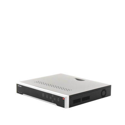 HIKVISION - [Doble Poder de Decodificación] NVR 32 Megapixel (8K) / 32 Canales IP / 16 Puertos PoE+ / AcuSense / ANPR / Conteo de Personas / Heat Map / 4 Bahías de Disco Duro  / HDMI en 8K / Soporta POS / Alarmas I/O / 2 Salidas HDMI / Smart Search