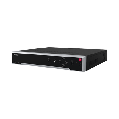 HIKVISION - [Doble Poder de Decodificación] NVR 32 Megapixel (8K) / 32 Canales IP / 16 Puertos PoE+ / AcuSense / ANPR / Conteo de Personas / Heat Map / 4 Bahías de Disco Duro  / HDMI en 8K / Soporta POS / Alarmas I/O / 2 Salidas HDMI / Smart Search