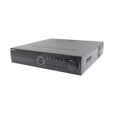 HIKVISION - DVR 2 Megapixel / 16 Canales TURBOHD + 2 Canales IP / 8 Bahías de Disco Duro / 16 Canales de Audio / 16 Entradas de Alarma