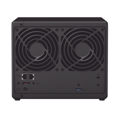 SYNOLOGY - Servidor NAS de escritorio con 4 bahías / Expandible a 9 bahías / Hasta 144 TB