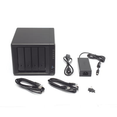 SYNOLOGY - Servidor NAS de 4 Bahías (Expandible a 9 Bahías) / Hasta 162 TB / Servicio Nube Gratis (P2P) / Administración Remota y Respaldo Programado