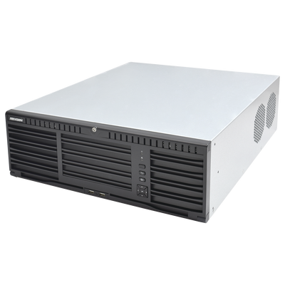 HIKVISION - NVR 12 Megapixel (4K) / 128 canales IP / 16 Bahias de Disco Duro / 4 Puertos de Red / Soporta RAID con Hot Swap / NVR de Alto Desempeño