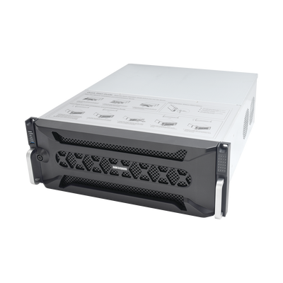 HIKVISION - NVR 12 Megapixel (4K) / 128 canales IP / 24 Bahías de Disco Duro / 4 Puertos de Red / Soporta RAID con Hot Swap / NVR de Alto Desempeño