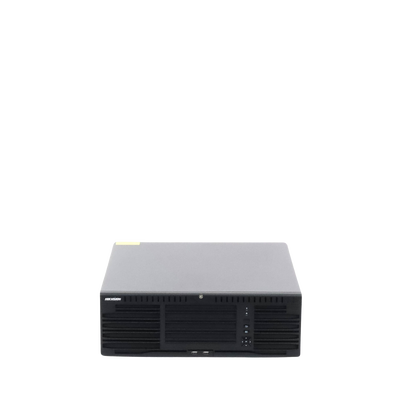 HIKVISION - [Doble Poder de Decodificación] NVR 32 Megapixel (8K) / 128 Canales IP / AcuSense / ANPR / Conteo de Personas / 16 Bahías de Disco Duro / 2 Tarjetas de Red / Soporta RAID con Hot Swap / 2 HDMI en 8K / POS / Alarmas I/O  / Smart Search