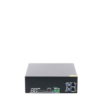 HIKVISION - [Doble Poder de Decodificación] NVR 32 Megapixel (8K) / 128 Canales IP / AcuSense / ANPR / Conteo de Personas / 16 Bahías de Disco Duro / 2 Tarjetas de Red / Soporta RAID con Hot Swap / 2 HDMI en 8K / POS / Alarmas I/O  / Smart Search