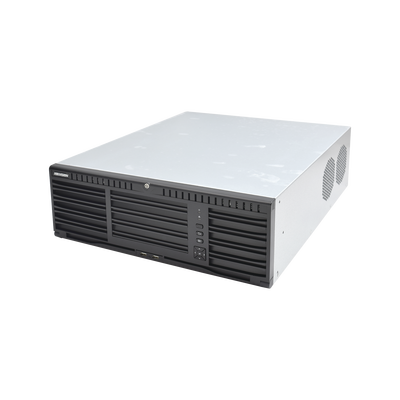 HIKVISION - NVR 12 Megapixel (4K) / 256 canales IP / 16 Bahías de Disco Duro / 4 Puertos de Red / Soporta RAID con Hot Swap / NVR de Alto Desempeño