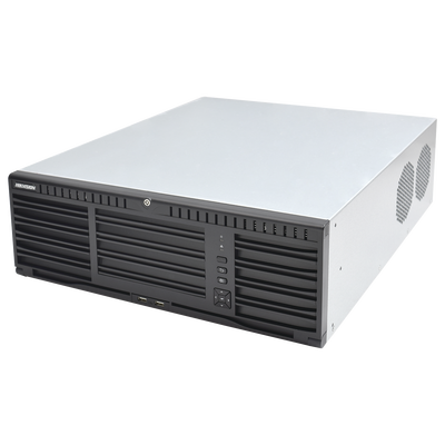 HIKVISION - NVR 12 Megapixel (4K) / 256 canales IP / 16 Bahías de Disco Duro / 4 Puertos de Red / Soporta RAID con Hot Swap / NVR de Alto Desempeño