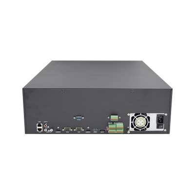 HIKVISION - NVR 12 Megapixel (4K) / 32 Canales IP / Soporta Cámaras  AcuSense / 16 Bahías de Disco Duro / 2 Tarjetas de Red / Soporta RAID con Hot Swap / HDMI en 4K / Soporta POS