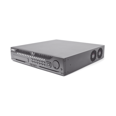 HIKVISION - NVR 12 Megapixel (4K) / 32 Canales IP / Soporta Cámaras con AcuSense / 8 Bahías de Disco Duro / 2 Tarjetas de Red / Soporta RAID con Hot Swap / HDMI en 4K / Soporta POS