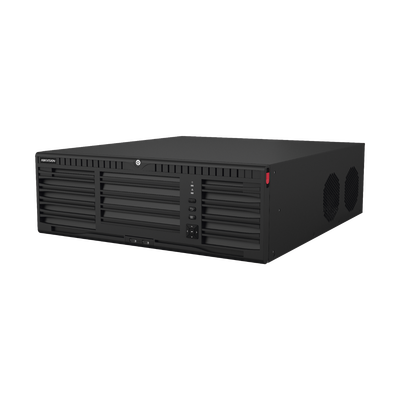 HIKVISION - [Doble Poder de Decodificación] NVR 32 Megapixel (8K) / 32 Canales IP / AcuSense / ANPR / Conteo de Personas / Heat Map / 16 Bahías de Disco Duro / Soporta RAID con Hot Swap / 2 HDMI en 8K / Soporta POS / Alarmas I/O / Smart Search