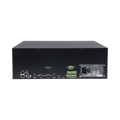 HIKVISION - NVR 12 megapixel (4K) / 64 canales IP / Soporta Cámaras con AcuSense  / 16 Bahías de Disco Duro / 2 Tarjetas de Red / Soporta RAID con Hot Swap / HDMI en 4K / Soporta POS