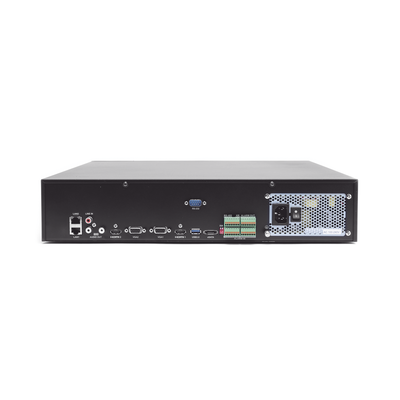 HIKVISION - NVR 12 Megapixel (4K) / 64 canales IP / Soporta Cámaras con AcuSense / 8 Bahías de Disco Duro / 2 Puertos de Red / Soporta RAID con Hot Swap / HDMI en 4K / Soporta POS