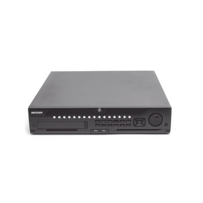 HIKVISION - NVR 12 Megapixel (4K) / 64 canales IP / Soporta Cámaras con AcuSense / 8 Bahías de Disco Duro / 2 Puertos de Red / Soporta RAID con Hot Swap / HDMI en 4K / Soporta POS