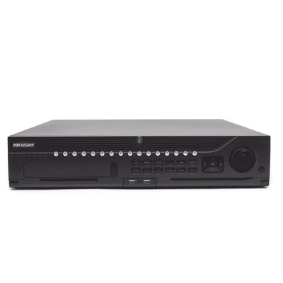 HIKVISION - NVR 12 Megapixel (4K) / 64 canales IP / Soporta Cámaras con AcuSense / 8 Bahías de Disco Duro / 2 Puertos de Red / Soporta RAID con Hot Swap / HDMI en 4K / Soporta POS