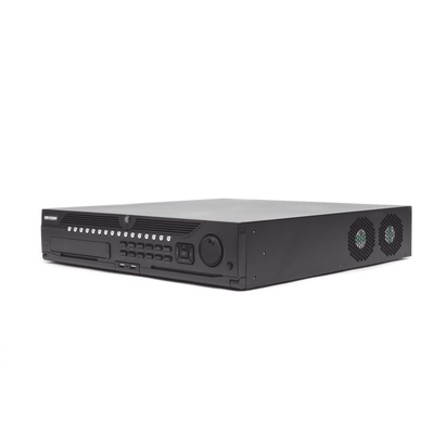 HIKVISION - NVR 12 Megapixel (4K) / 64 canales IP / Soporta Cámaras con AcuSense / 8 Bahías de Disco Duro / 2 Puertos de Red / Soporta RAID con Hot Swap / HDMI en 4K / Soporta POS