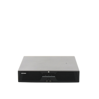 HIKVISION - [Doble Poder de Decodificación] NVR 32 Megapixel (8K) / 64 Canales IP / AcuSense / ANPR / Conteo de Personas / Heat Map / 8 Bahías de Disco Duro  / Soporta RAID con Hot Swap / 2 HDMI en 8K / Soporta POS / Alarmas I/O  / Smart Search